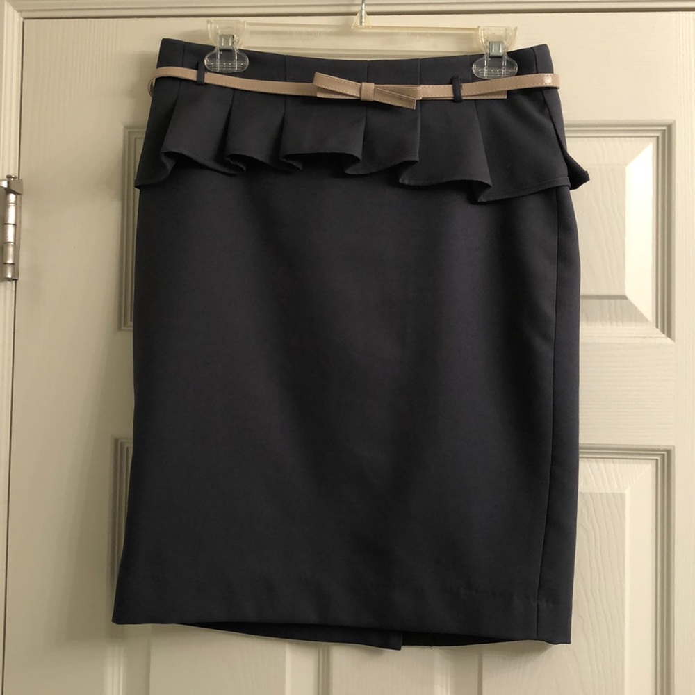 Navy skirt